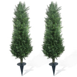 Garvee Pianta Artificiale Resistente UV, Decorazione Interno Esterno, Materiale Realistico, Adatta Casa Ufficio Balcone, Verde - 90Cm