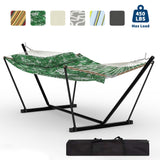 Garvee Amaca Da Esterno Per 2 Persone Con Supporto Regolabile, Portatile, Resistente, Patio, Giardino, Materiale Pesante - Green Banana Leaf Color