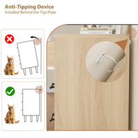 Cassettiera in legno Garvee indipendente con 5 cassetti, mobile alto, maniglie nere per camera da letto e ufficio, robusta, versatile, design moderno