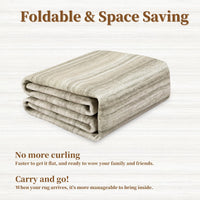 Tappeto Garvee 80x150cm antiscivolo lavabile beige per corridoio cucina camera da letto soggiorno