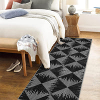 Tappeto lavabile Garvee 80 x 150 cm nero a pelo corto antiscivolo per soggiorno e camera da letto