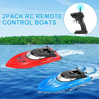 Garvee 2PACK RC Boat Veloce 10 km/h Plastica ABS Per Piscine e Laghi 4 Batterie 2.4G Telecomando