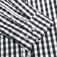 Camicia da uomo Garvee Slim Fit, tradizionale camicia a quadri per l'Oktoberfest, XS-4XL, rosso e blu