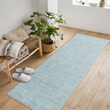 Garvee Tappeto Moderno Kurzflor in Poliestere Azzurro Chiaro 80x150 cm, Morbido, Lavabile, Antiscivolo, Elegante per Soggiorno - Azzurro chiaro