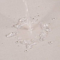 Garvee Hotel Luxus Flachs Leinen Duschvorhang Mit Haken Für Badezimmer 240x200 cm Elfenbein