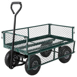 Garvee Carrello Giardino Pieghevole Acciaio 227 kg per Festa del Papà - Manico Esteso, Ruote Pneumatiche, Impermeabile Oxford, Nero 89x46x51 cm