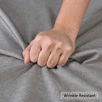 Tenda da doccia impermeabile in poliestere Garvee con ganci per bagni e vasche da bagno, 182,9 x 213,4 cm, colore grigio