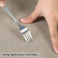 Tenda da doccia impermeabile in poliestere Garvee con ganci per bagni e vasche da bagno 72"x78" caffè