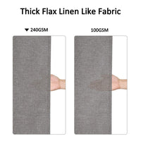 Tenda da doccia impermeabile in poliestere Garvee con ganci per bagni e vasche da bagno, 182,9 x 213,4 cm, colore grigio