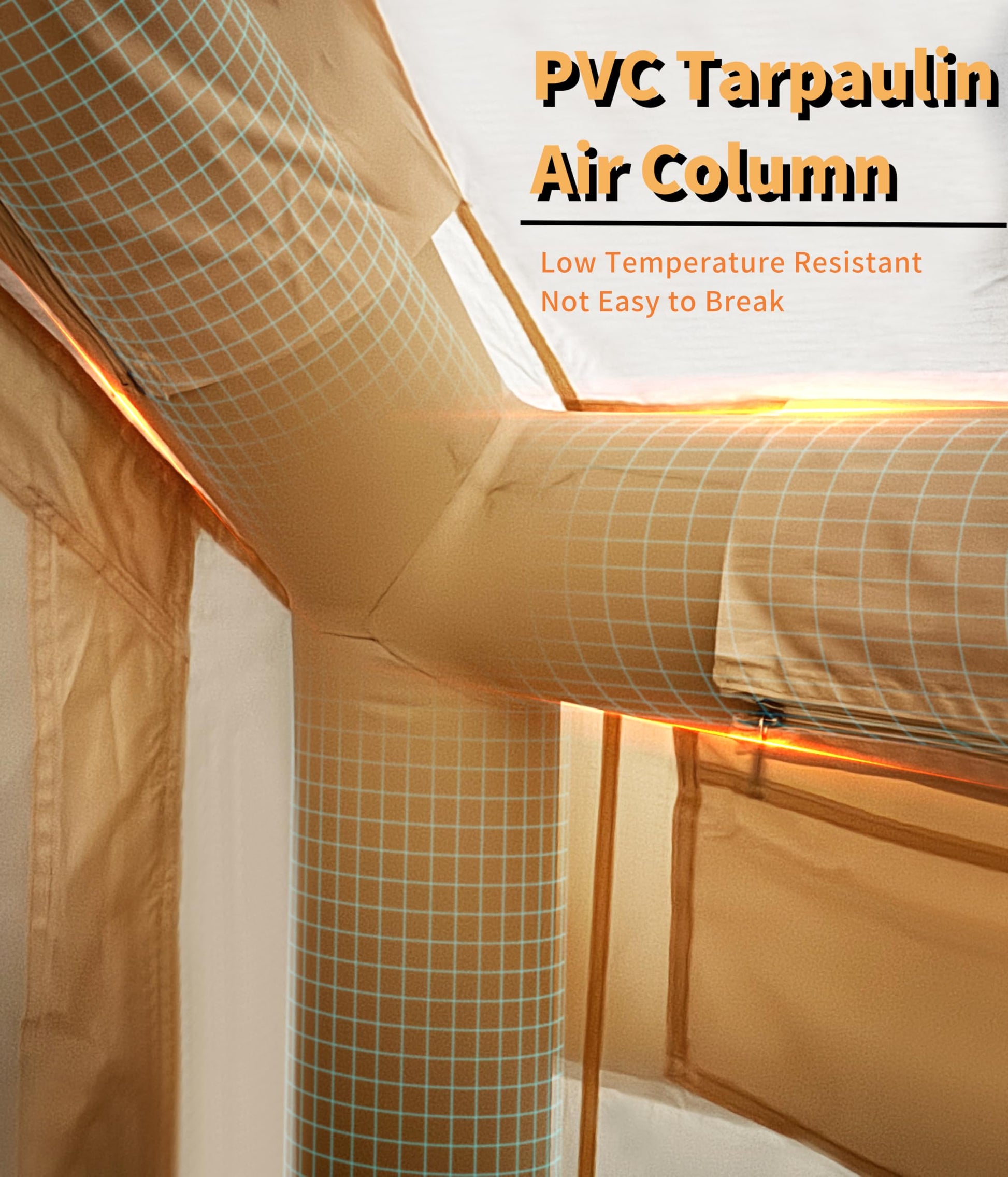 Tenda da campeggio gonfiabile Garvee con pompa per esterni e campeggio, 118x83x79 cm, cotone e PVC, impermeabile e antivento