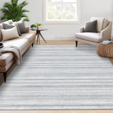 Tappeto per soggiorno Garvee 200x290cm a pelo corto grigio moderno antiscivolo lavabile per camera da letto sala da pranzo - Grigio