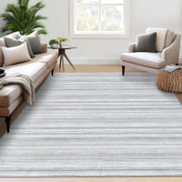 Tappeto per soggiorno Garvee 200x290cm a pelo corto grigio moderno antiscivolo lavabile per camera da letto sala da pranzo