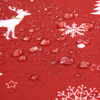 Garvee Tovaglia Natalizia Impermeabile Albero di Natale Fiocchi di Neve Stelle 137x200 cm Bianco