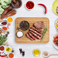 Tagliere Garvee Pyramid Tip in bambù carbonizzato bifacciale per cucina e griglia stabile e versatile