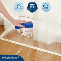 Tavolino da caffè in acrilico Garvee a forma di U trasparente 32x15,8x16,3 pollici Soggiorno Terrazza