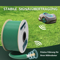 Filo perimetrale universale Garvee per robot tagliaerba, diametro 2,7 mm, resistente alle intemperie, lunghezza 500 m, verde giardino