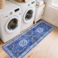 Tappeto Garvee, antiscivolo, lavabile, 80 x 150 cm, Boho Vintage, camera da letto, bagno