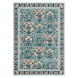 Garvee Grande Tappeto Boho Verde 240x340cm Antiscivolo Lavabile Motivo Botanico Floreale TPR Retro Basso Spessore Per Soggiorno Camera Corridoio - Verde