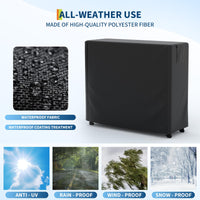 Portalegna Garvee con copertura, 4 piedi, tessuto Oxford impermeabile, resistente alle intemperie, per giardino e patio, robusto, portatile, design ventilato