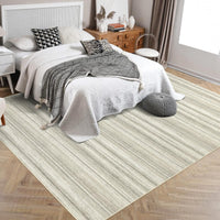 Tappeto a pelo corto Garvee 160x230cm, lavabile, beige, moderno, antiscivolo, per soggiorno, camera da letto, sala da pranzo