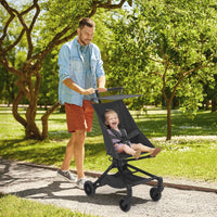 Passeggino da viaggio Garvee Baby, leggero, con telaio in fibra di carbonio, protezione UV, pieghevole, 8,4 libbre, spazio di archiviazione, sicuro in città e in viaggio