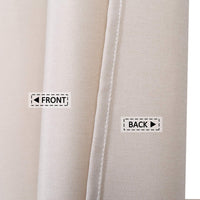 Garvee Flax Linen Like 240GSM Schwerer Stoff Duschvorhang Mit Haken Für Hotel Luxus Badezimmer 180x210 cm Elfenbein