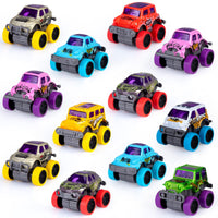 Set di 12 uova di Pasqua Garvee con monster truck a scomparsa, disegni di graffiti colorati, 3,1 pollici*2,1 pollici, multicolore per la caccia alle uova di Pasqua e le feste per bambini