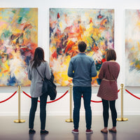 Set di pali in acciaio inossidabile Garvee con corda in velluto rosso, 8 pali, 6 corde, antiruggine, eleganti per eventi e musei