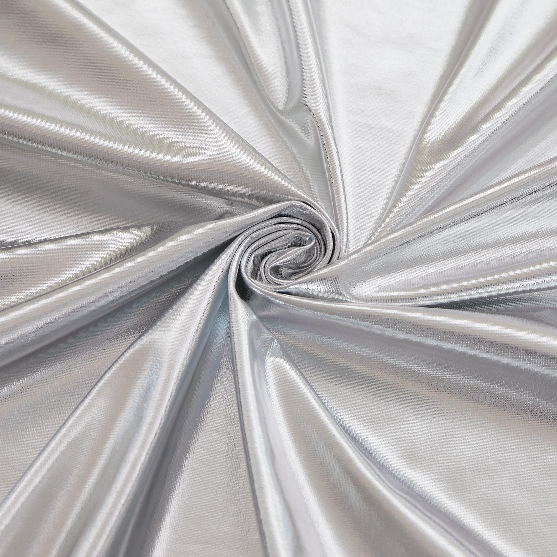 Garvee 6FT Wedding Bow Back Panel Cover Stretch Spandex Glitter Round Top Chiara Fabric Elastico Lavabile per Festa Baby Shower Cerimonia