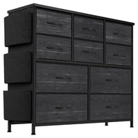 Cassettiera Garvee con 10 cassetti, tessuto, guide in metallo, piano in legno impermeabile per camera da letto e soggiorno, versatile, salvaspazio