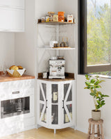 Garvee Mobile Cantinetta in MDF - Design Classico, Struttura Robusta, Capacità Ottimale, Versatile, Facile da Pulire - Grigio