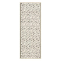 Tappeto per soggiorno Garvee 80x150 cm a pelo corto antiscivolo beige vintage floreale lavabile per cucina, cameretta, corridoio, sala da pranzo
