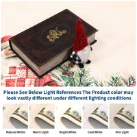 Tappeto natalizio Garvee 80x150 cm a pelo corto, lavabile, antiscivolo, per soggiorno, camera da letto, corridoio, decorazione natalizia, rosso e verde