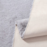 Tappeto soffice Garvee 3x5 piedi, soffice tappeto a pelo lungo, materiale in pelliccia sintetica morbida, pavimento antiscivolo, soggiorno e cameretta dei bambini, grigio