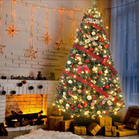 Garvee Christmas Tree 140cm Supporto per albero di Natale chiuso pieghevole - Albero artificiale realistico per casa, ufficio e decorazioni festive