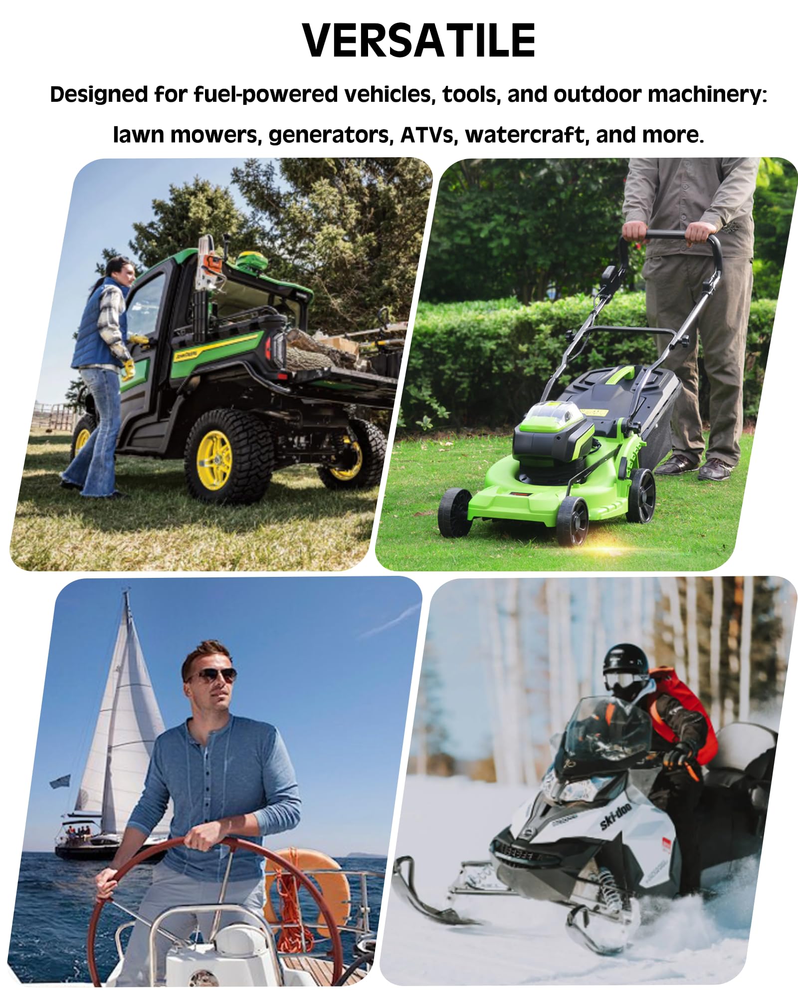 Serbatoio di carburante portatile Garvee da 15 galloni - Con pompa e valvole anti-perdita - Per cantieri edili, agricoltura e veicoli ricreativi