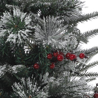 Albero di Natale artificiale Garvee, 1 pezzo – 3 piedi, 78 LED (bianco caldo), 8 modalità di luce, base a X, fibra ottica, effetto gelo