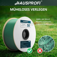 Garvee 150m Filo perimetrale universale per tosaerba robotizzati, filo di rame stagnato, Ø2,7mm, verde, giardino
