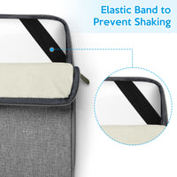 Borsa/custodia per laptop Garvee da 13 pollici per MacBook Pro 2020 M1-2016 ultrasottili, grigio