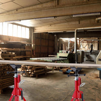 Martinetto per tubi con testa a V GARVEE, capacità 1/8"-12", altezza regolabile 28"-52", capacità di sollevamento 2500 LB, acciaio al carbonio per impieghi gravosi, pieghevole, portatile, martinetto in acciaio per officina