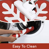 Zerbino decorativo natalizio Garvee Snow Welcome Mat per interni 50 x 80 cm multicolore