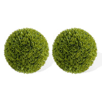 Set di palline di Garvee artificiale da 21,7 pollici, resistenti ai raggi UV, uso manuale, materiale PE, per uso interno ed esterno, verde, con tutti i