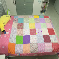 Garvee 50 pezzi di tessuto di cotone floreale quadrato - Morbido e resistente - Patchwork e fai da te - 10x10 cm - Marrone