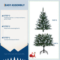 Albero di Natale artificiale Garvee – 180 cm, PE/PVC, 350 LED, 2200 rami, supporto in metallo per Natale