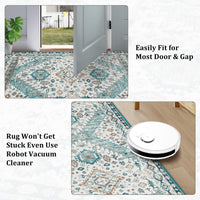 Tappeto antiscivolo lavabile Garvee 240 x 340 cm verde morbido resistente soggiorno camera da letto