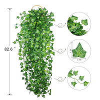 Ghirlanda di edera artificiale Garvee, 16 pezzi, 2,1 m, piante verdi sospese per ufficio, cucina, matrimonio, giardino, decorazione murale