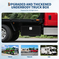 Cassetta Portautensili Camion Garvee 30 Pollici Acciaio Nero - Serratura 3 Punti, Resistente Intemperie, per Festa del Papà su Pick-up e Rimorchi