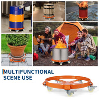 Carrello Portabottiglie Garvee da 55 Galloni per Festa del Papà - Telaio Acciaio Antiribaltamento, Freni, Ruote Girevoli, 1250 lb, Zincato Industriale