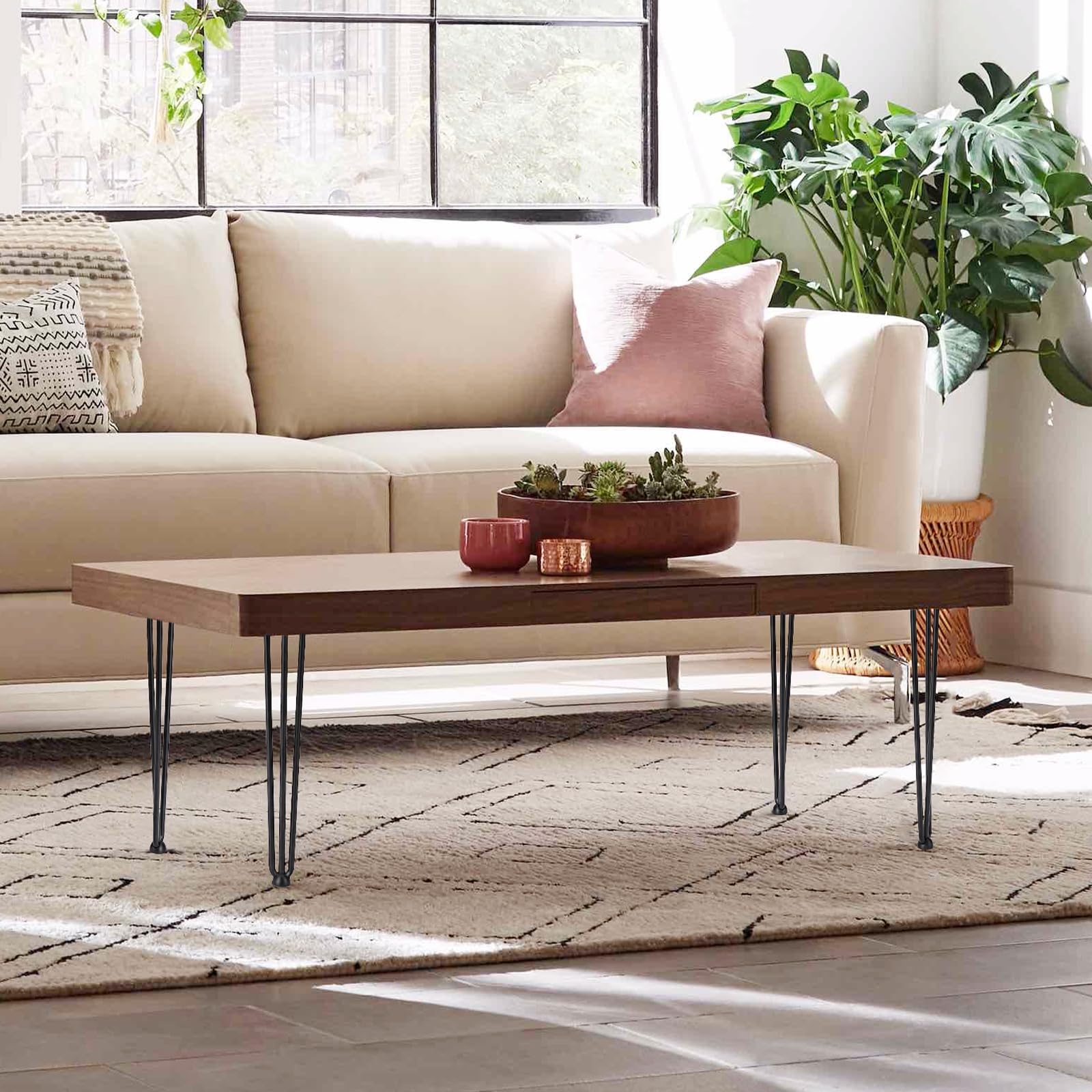 Gambe per mobili Garvee da 40 pollici - Gambe in acciaio resistente per soggiorno e ufficio, perfette per la regolazione e il rinforzo dei mobili