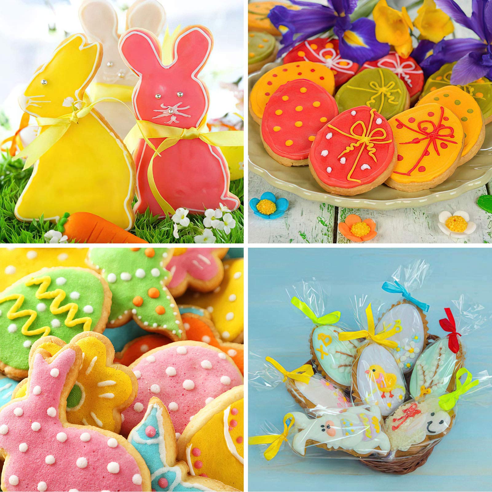 Set di 14 formine per biscotti pasquali Garvee, formina per biscotti in acciaio inossidabile per dolci fai da te per le feste, varie forme